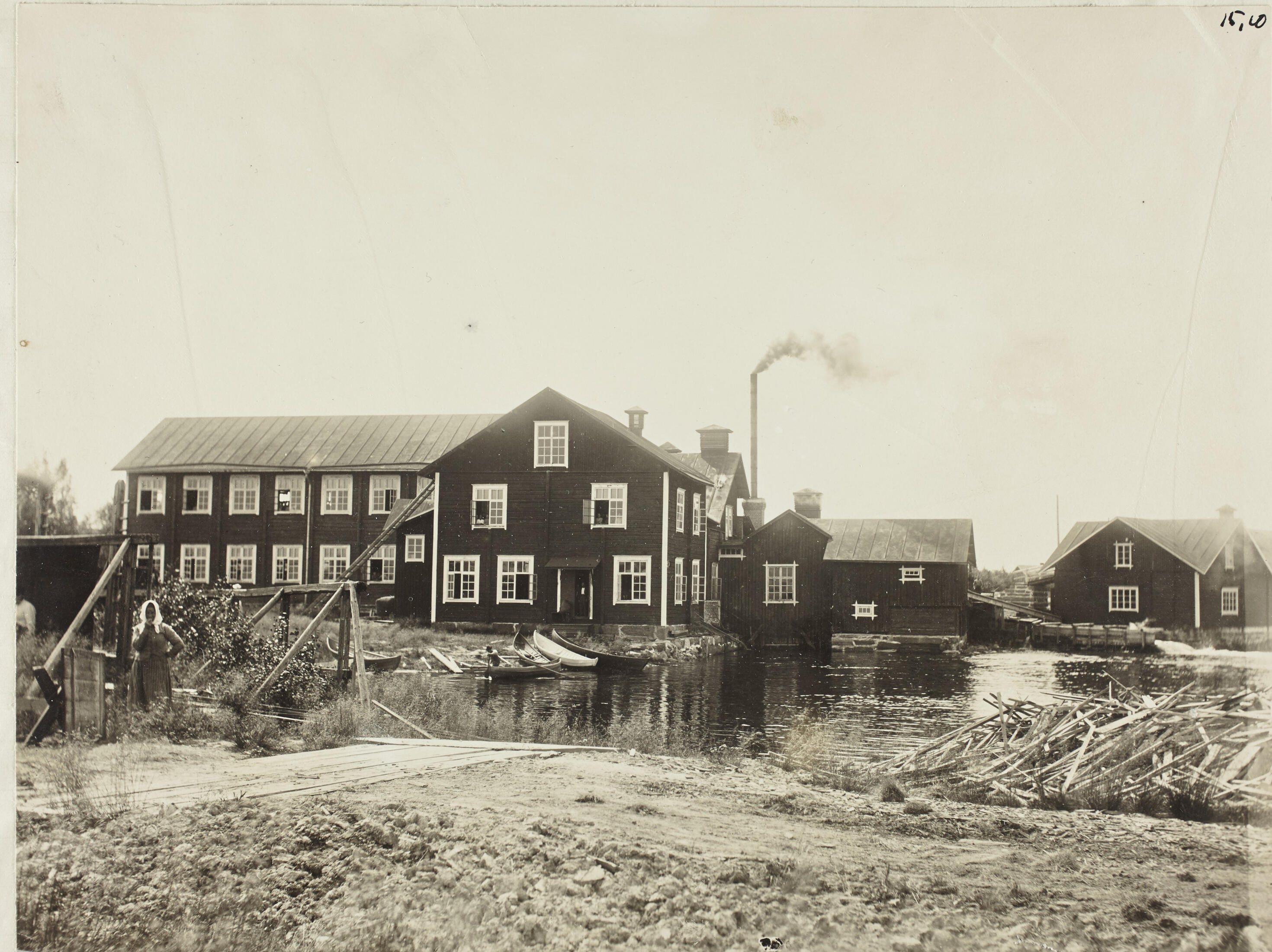 Siikakosken sarkatehdas vuonna 1907 Siikakosken sarkatehdas